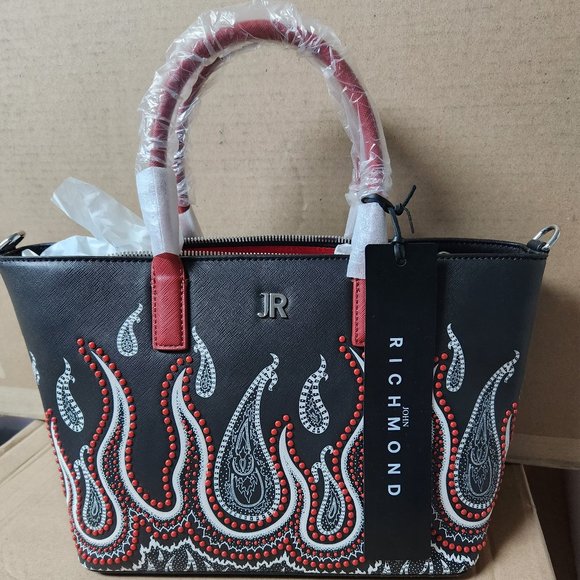NWT Hot Rod Girl Medium Tote John Richmond - Picture 4 of 9